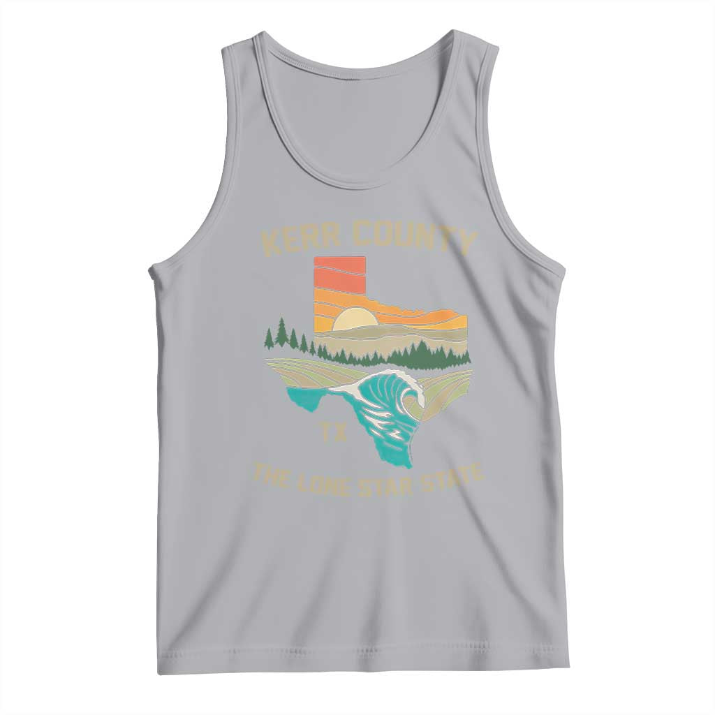 Kerr County Texas Tank Top Retro Hill Country Nature Scene Outdoors - Wonder Print Shop