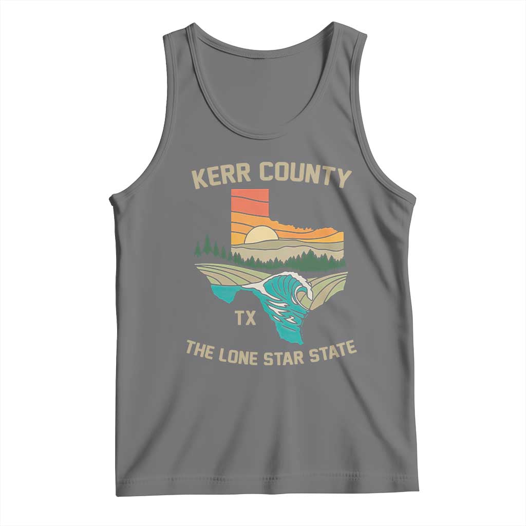 Kerr County Texas Tank Top Retro Hill Country Nature Scene Outdoors - Wonder Print Shop