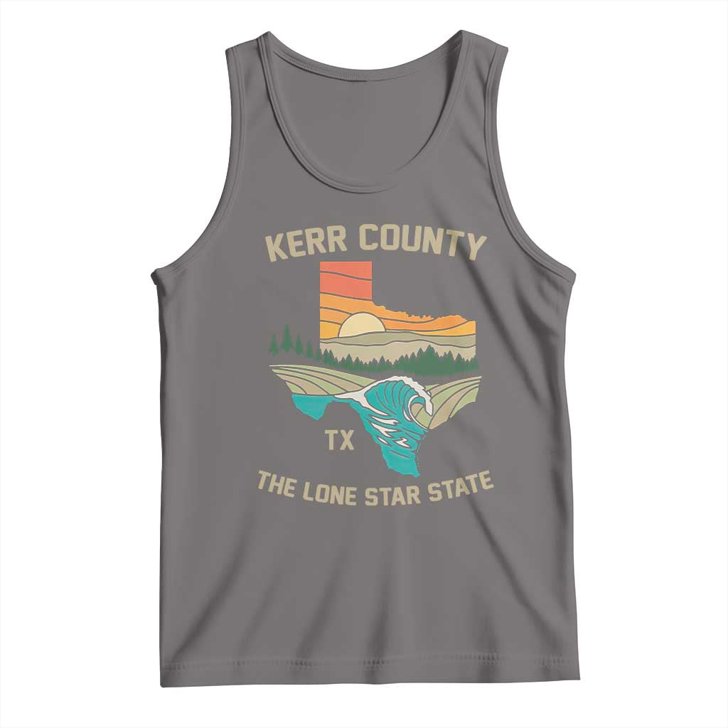 Kerr County Texas Tank Top Retro Hill Country Nature Scene Outdoors - Wonder Print Shop