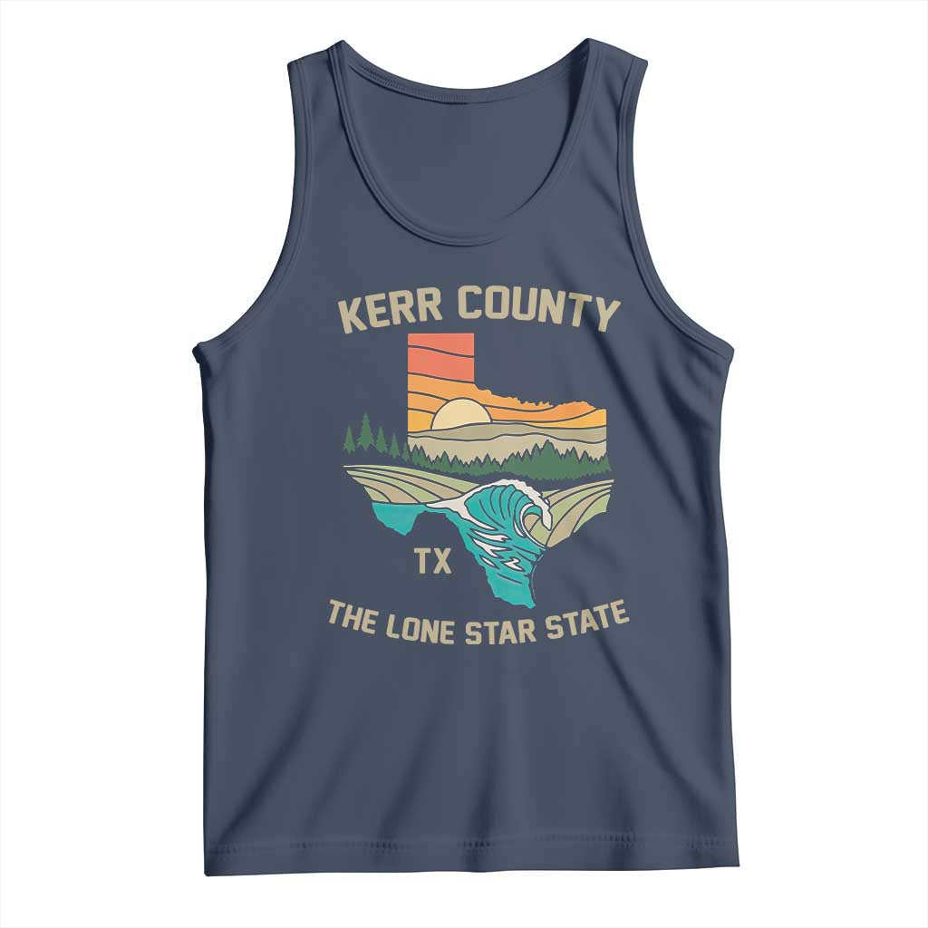 Kerr County Texas Tank Top Retro Hill Country Nature Scene Outdoors - Wonder Print Shop