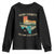Kerr County Texas Youth Sweatshirt Retro Hill Country Nature Scene Outdoors - Wonder Print Shop