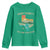 Kerr County Texas Youth Sweatshirt Retro Hill Country Nature Scene Outdoors - Wonder Print Shop