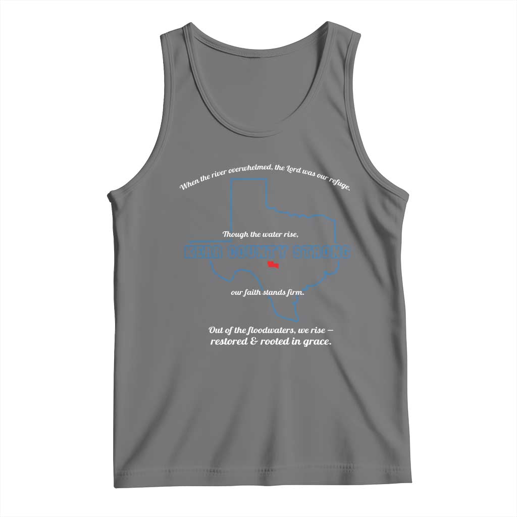 Kerr County Strong Christian Tank Top Texas Faith Hope Resilient Texans - Wonder Print Shop