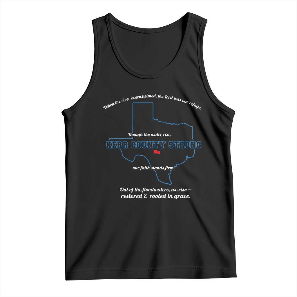 Kerr County Strong Christian Tank Top Texas Faith Hope Resilient Texans - Wonder Print Shop