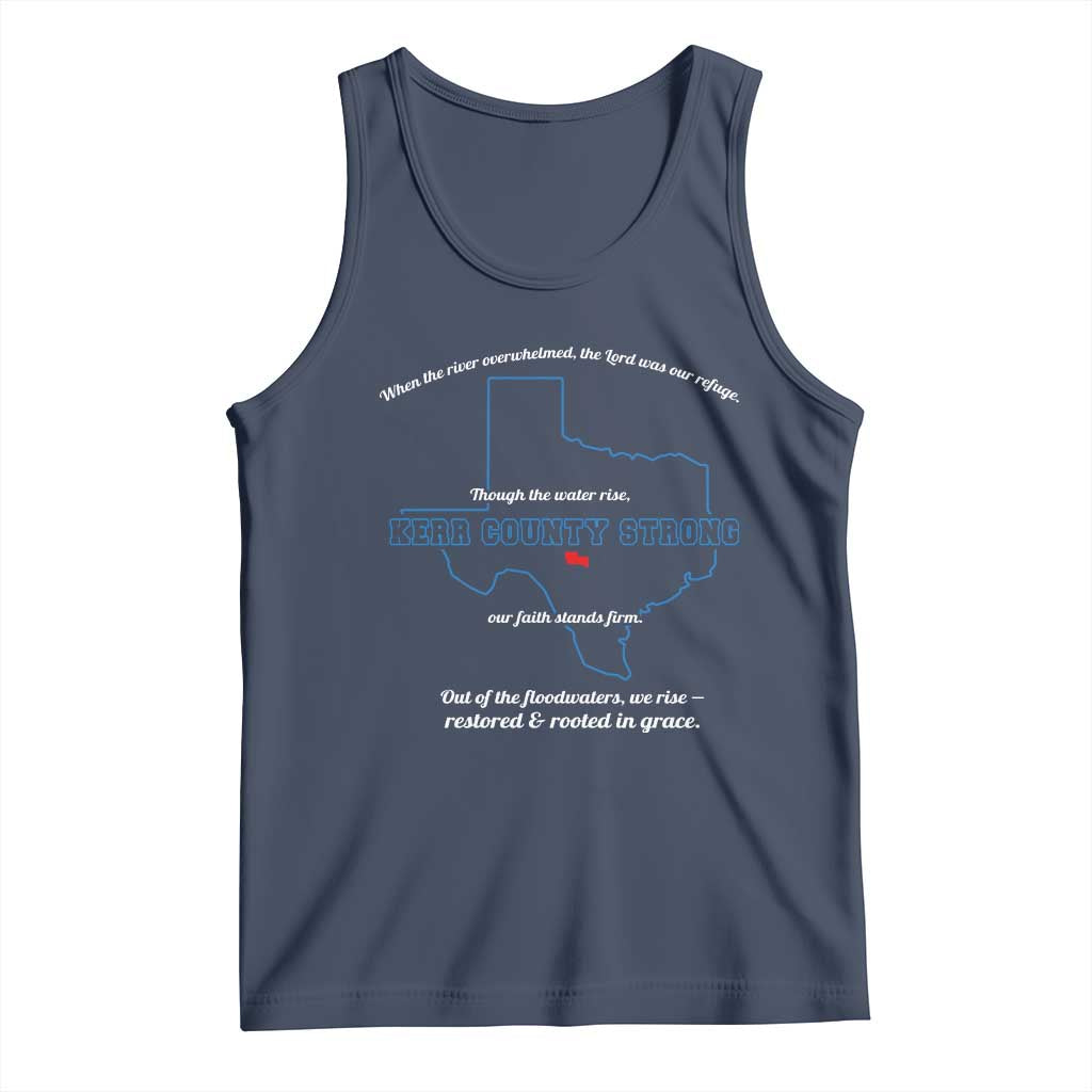 Kerr County Strong Christian Tank Top Texas Faith Hope Resilient Texans - Wonder Print Shop