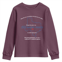 Kerr County Strong Christian Youth Sweatshirt Texas Faith Hope Resilient Texans - Wonder Print Shop