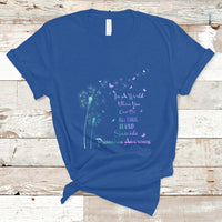 Suicide Prevention Awareness T Shirt Suicide Prevention Awareness Support Dandelions Be Kind - Wonder Print Shop