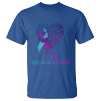 Suicide Prevention Awareness T Shirt Stay Mental Health Suicide Prevention Support Semicolon - Wonder Print Shop