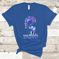 Suicide Prevention Awareness T Shirt No Story Should End Teal Purple Ribbon Suicide Prevention - Wonder Print Shop
