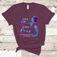 Suicide Prevention Awareness T Shirt Stay Your Story Is Not Over Semicolon Suicide Prevention - Wonder Print Shop