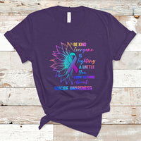 Suicide Prevention Awareness T Shirt Be Kind Everyone Is Fighting A Battle Suicide Awareness - Wonder Print Shop