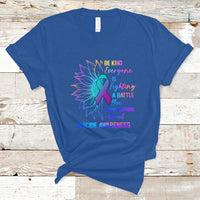 Suicide Prevention Awareness T Shirt Be Kind Everyone Is Fighting A Battle Suicide Awareness - Wonder Print Shop