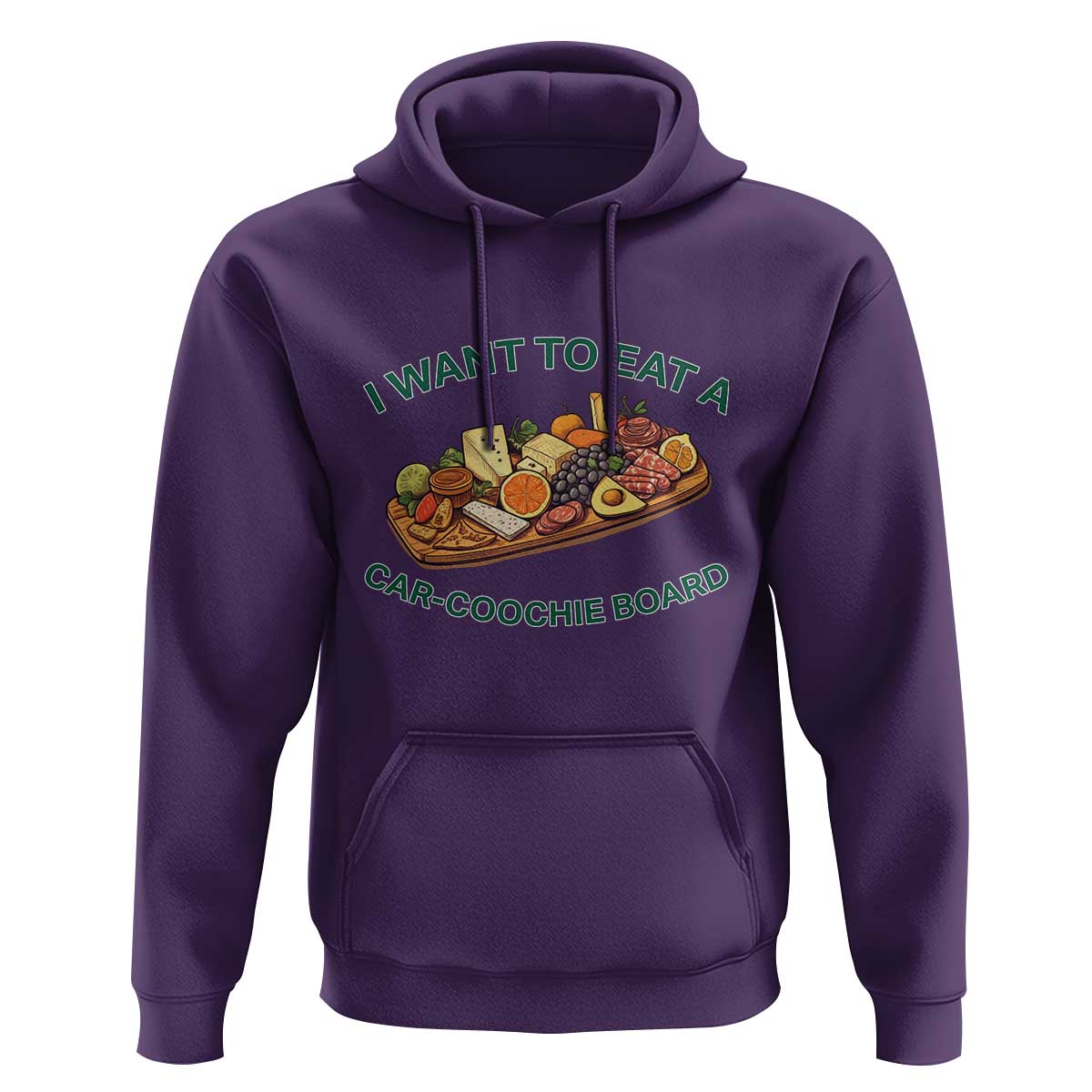 Funny Charcuterie Board Hoodie I Want To Eat A Car-Coochie Board Humor Mispronunciation Sarcasm - Wonder Print Shop
