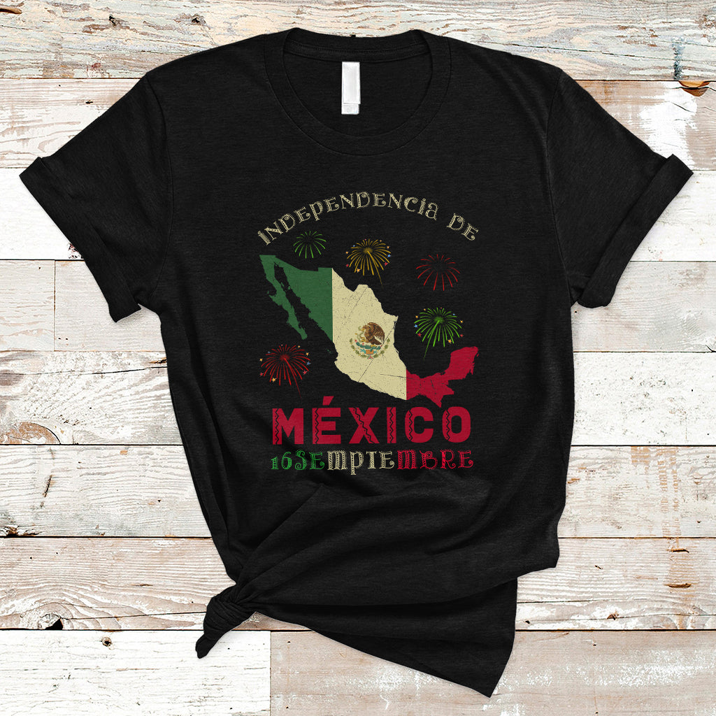 Independencia De Mexico T Shirt 16th Septembre Mexican Flag Latino Hispanic Heritage - Wonder Print Shop