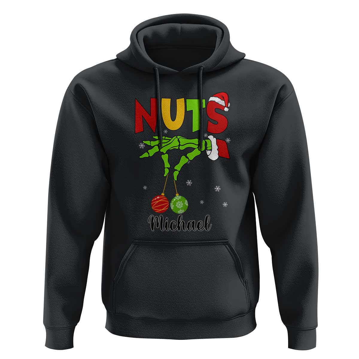 Personalized Christmas Matching Couple Hoodie Custom Name Chestnuts Xmas Funny Nuts