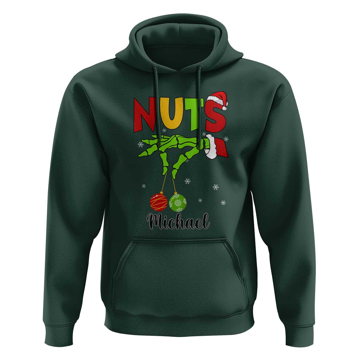 Personalized Christmas Matching Couple Hoodie Custom Name Chestnuts Xmas Funny Nuts