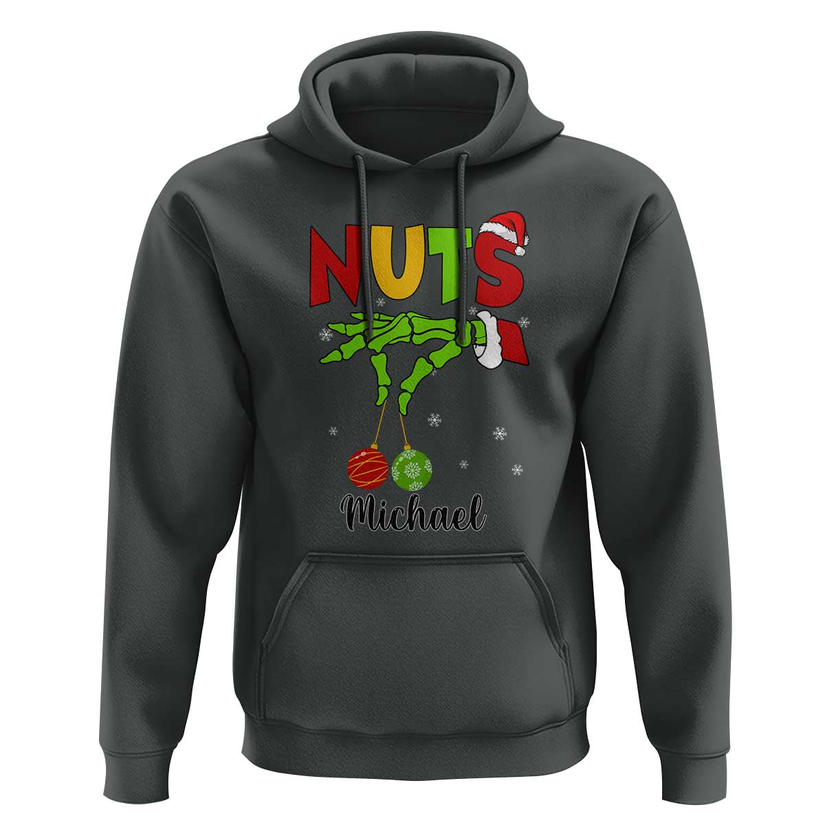 Personalized Christmas Matching Couple Hoodie Custom Name Chestnuts Xmas Funny Nuts