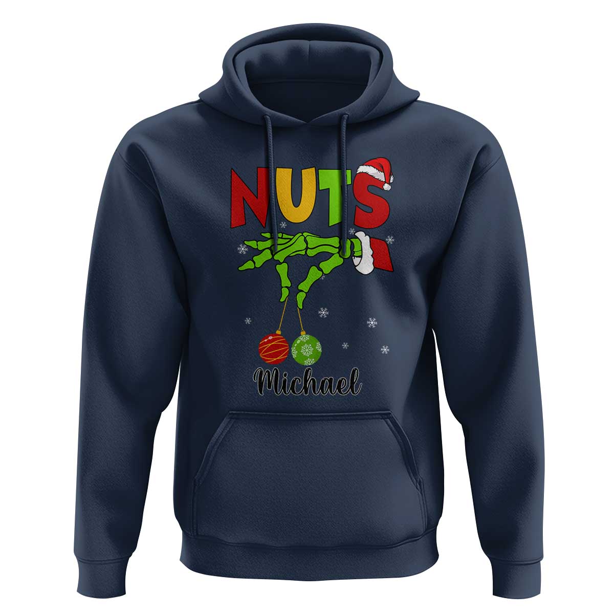 Personalized Christmas Matching Couple Hoodie Custom Name Chestnuts Xmas Funny Nuts