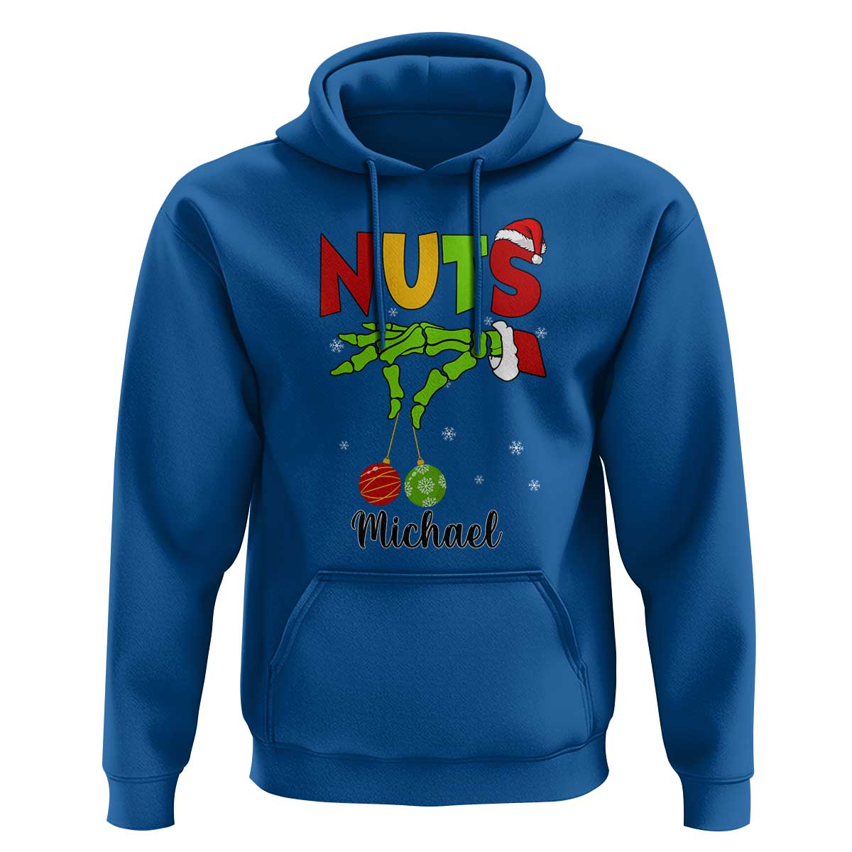 Personalized Christmas Matching Couple Hoodie Custom Name Chestnuts Xmas Funny Nuts