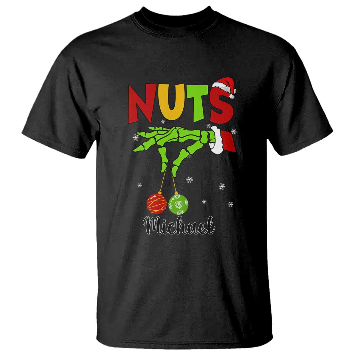 Personalized Christmas Matching Couple T Shirt Custom Name Chestnuts Xmas Funny Nuts - Wonder Print Shop