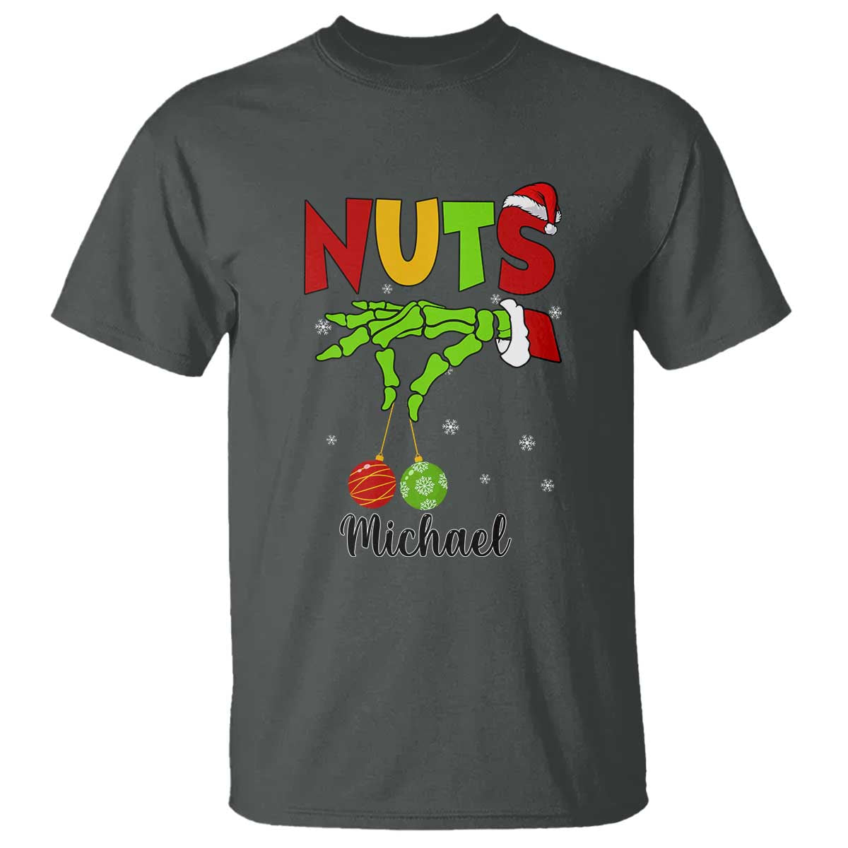 Personalized Christmas Matching Couple T Shirt Custom Name Chestnuts Xmas Funny Nuts - Wonder Print Shop
