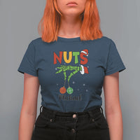 Personalized Christmas Matching Couple T Shirt For Women Custom Name Chestnuts Xmas Funny Nuts - Wonder Print Shop