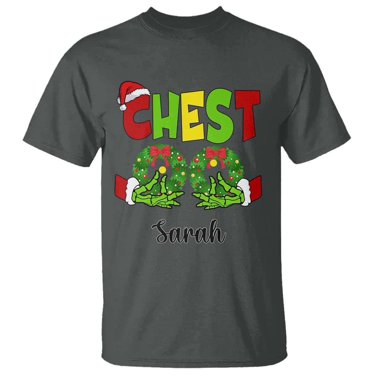 Personalized Christmas Matching Couple T Shirt Custom Name Chestnuts Xmas Funny Chest - Wonder Print Shop