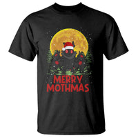 Mothman Christmas T Shirt Funny Merry Mothmas Cryptid Xmas Santa - Wonder Print Shop
