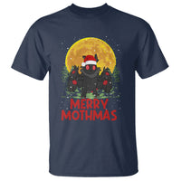 Mothman Christmas T Shirt Funny Merry Mothmas Cryptid Xmas Santa - Wonder Print Shop