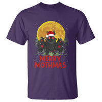 Mothman Christmas T Shirt Funny Merry Mothmas Cryptid Xmas Santa - Wonder Print Shop