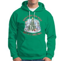 Dancing Skeleton Xmas Hoodie When You're Dead Inside But It's Christmas - Wonder Print Shop