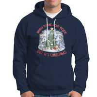 Dancing Skeleton Xmas Hoodie When You're Dead Inside But It's Christmas - Wonder Print Shop