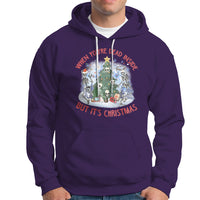 Dancing Skeleton Xmas Hoodie When You're Dead Inside But It's Christmas - Wonder Print Shop