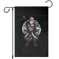 Epic Viking Santa Christmas Garden Flag Barbarian Style Holiday Warrior Claus - Wonder Print Shop