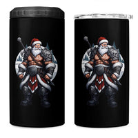 Epic Viking Santa Christmas 4 in 1 Can Cooler Tumbler Barbarian Style Holiday Warrior Claus - Wonder Print Shop