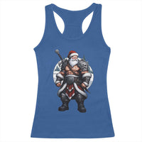 Epic Viking Santa Christmas Racerback Tank Top Barbarian Style Holiday Warrior Claus - Wonder Print Shop