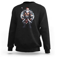 Epic Viking Santa Christmas Sweatshirt Barbarian Style Holiday Warrior Claus - Wonder Print Shop