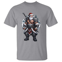 Epic Viking Santa Christmas T Shirt Barbarian Style Holiday Warrior Claus - Wonder Print Shop