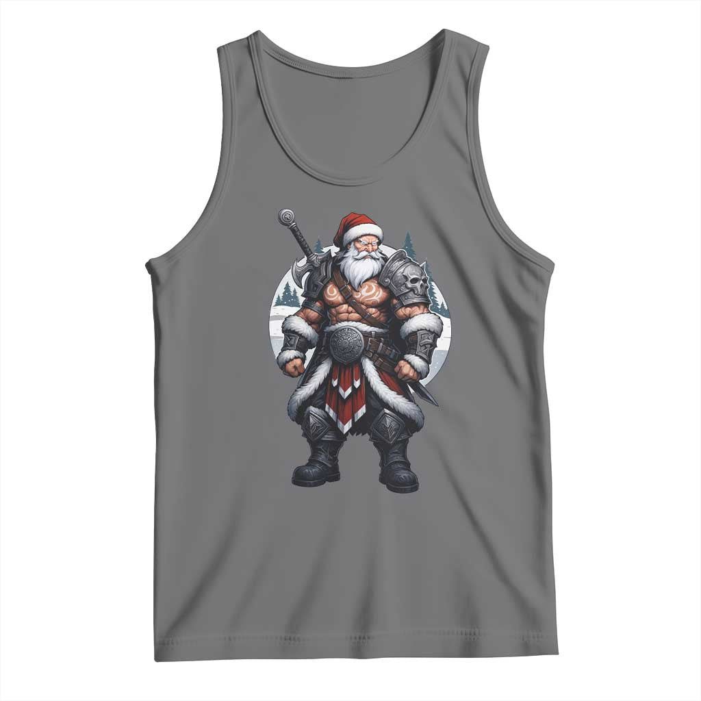 Epic Viking Santa Christmas Tank Top Barbarian Style Holiday Warrior Claus - Wonder Print Shop