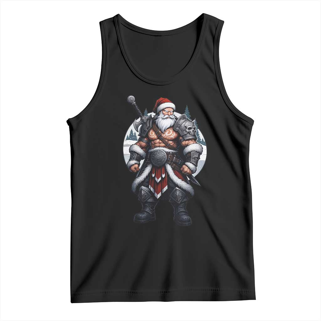 Epic Viking Santa Christmas Tank Top Barbarian Style Holiday Warrior Claus - Wonder Print Shop