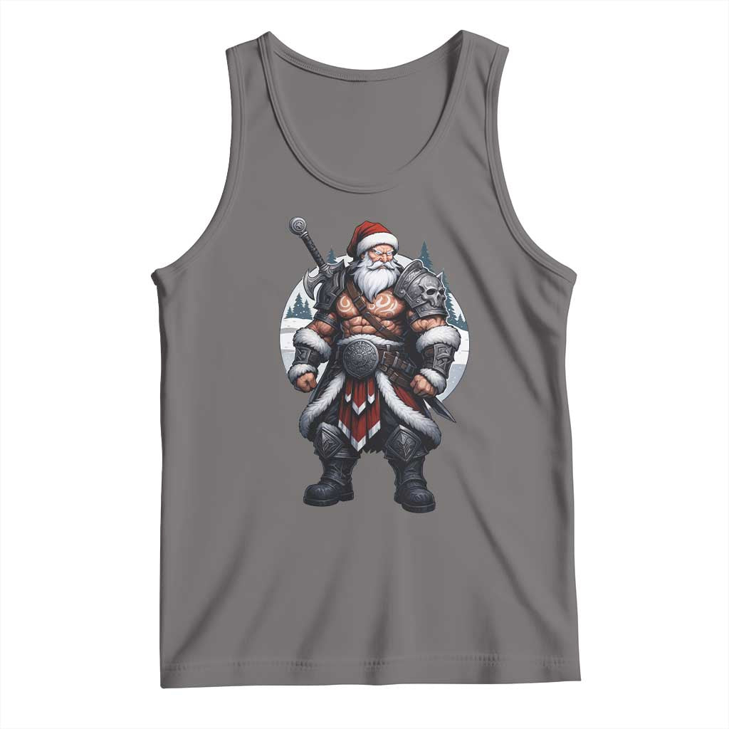 Epic Viking Santa Christmas Tank Top Barbarian Style Holiday Warrior Claus - Wonder Print Shop