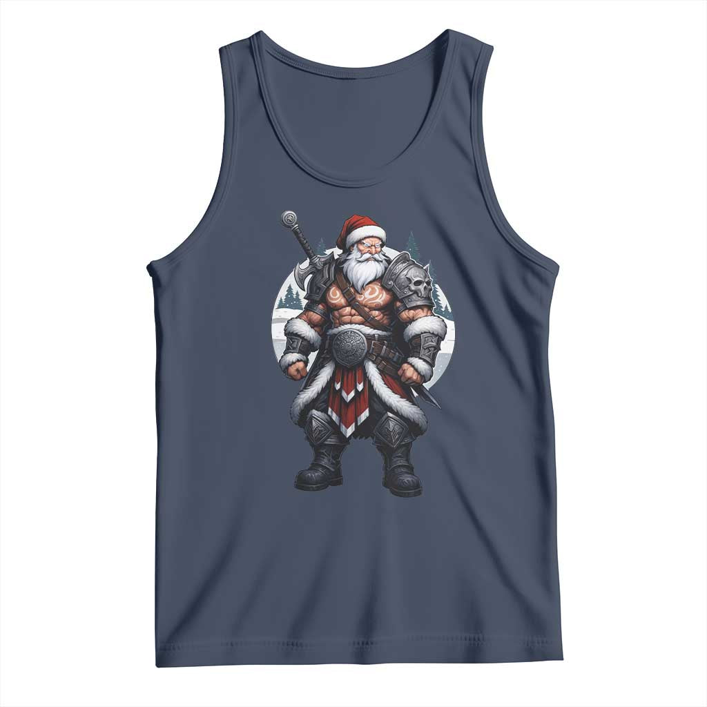 Epic Viking Santa Christmas Tank Top Barbarian Style Holiday Warrior Claus - Wonder Print Shop