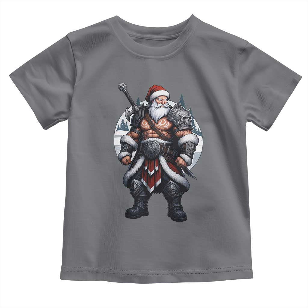Epic Viking Santa Christmas Toddler T Shirt Barbarian Style Holiday Warrior Claus - Wonder Print Shop