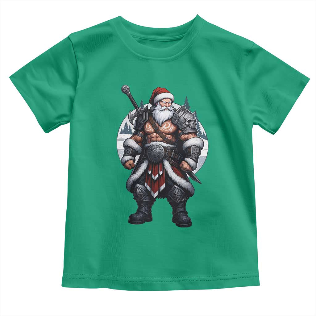 Epic Viking Santa Christmas Toddler T Shirt Barbarian Style Holiday Warrior Claus - Wonder Print Shop