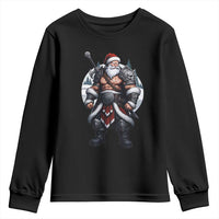 Epic Viking Santa Christmas Youth Sweatshirt Barbarian Style Holiday Warrior Claus - Wonder Print Shop