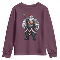 Epic Viking Santa Christmas Youth Sweatshirt Barbarian Style Holiday Warrior Claus - Wonder Print Shop