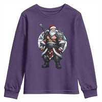 Epic Viking Santa Christmas Youth Sweatshirt Barbarian Style Holiday Warrior Claus - Wonder Print Shop