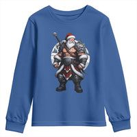 Epic Viking Santa Christmas Youth Sweatshirt Barbarian Style Holiday Warrior Claus - Wonder Print Shop