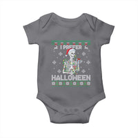 Funny Skeleton Christmas Baby Onesie I Prefer Halloween Spooky Xmas Holiday - Wonder Print Shop
