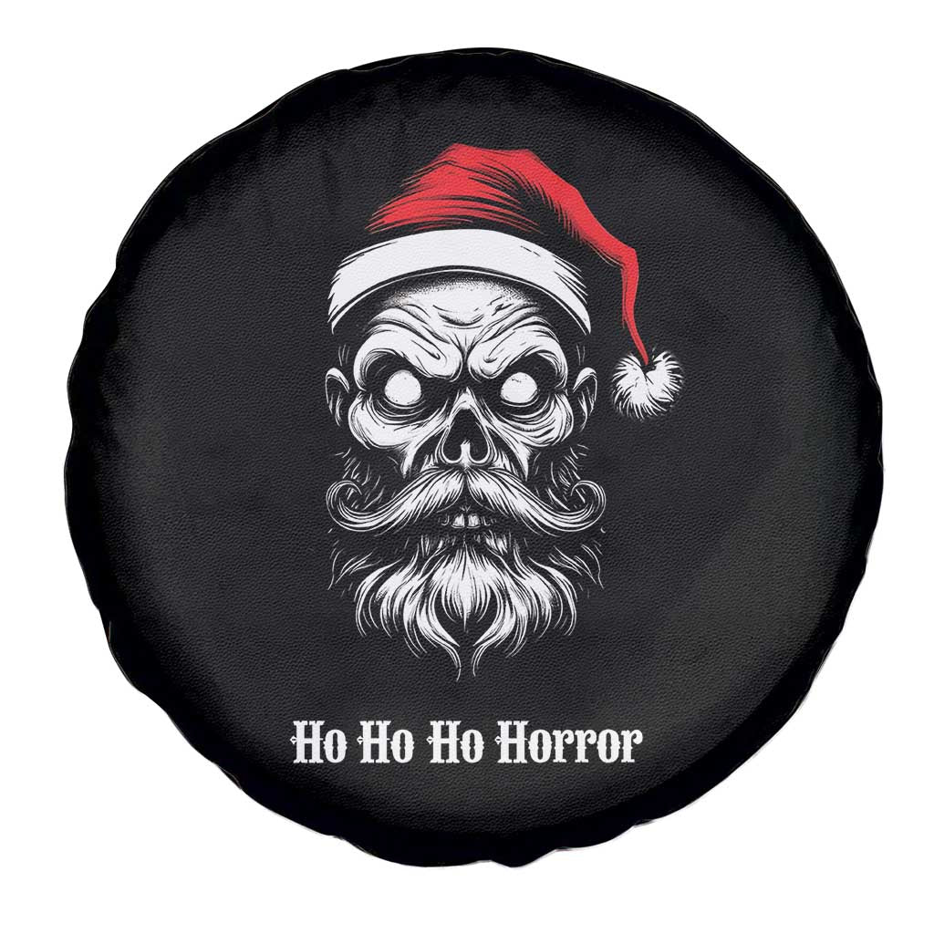 Creepy Christmas Skull Spare Tire Cover Ho Ho Ho Horror Santa Gothic Holiday - Wonder Print Shop